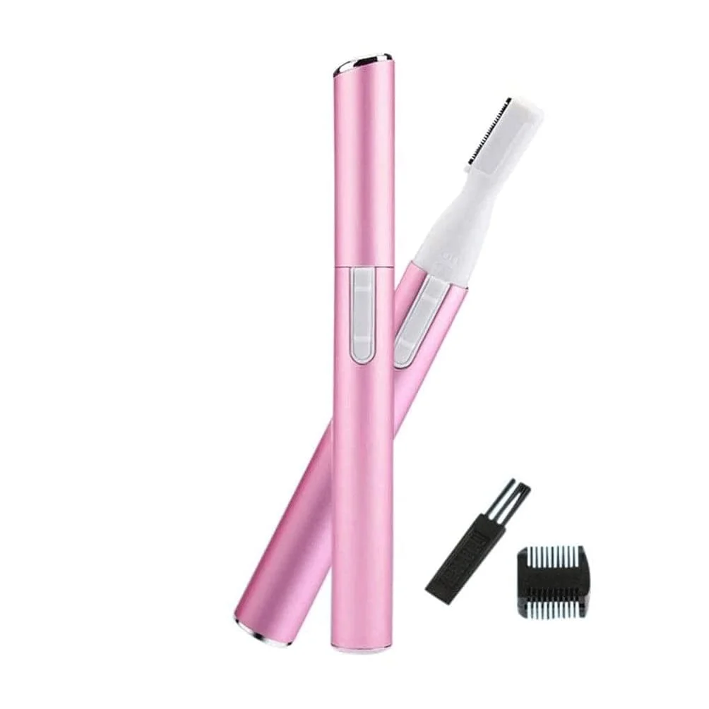 Expertly Made DABEDE Eyebrow Trimmer Razor for Women Electric Facial Hair Remover with Comb Eyebrow Epilator No Pulling Sensation Painless for Face Chin Neck Carefully Designed