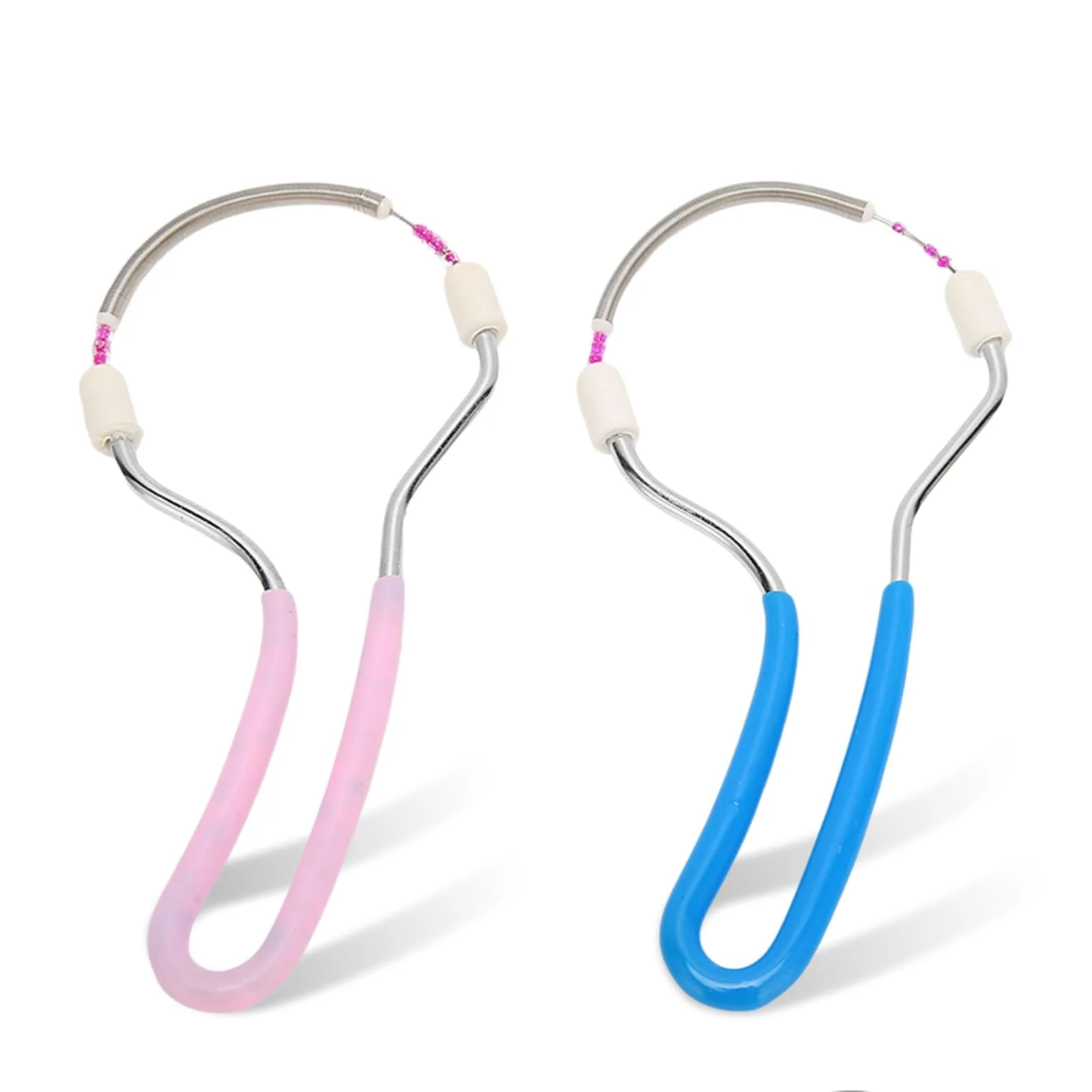 Sophisticated 2pcs Portable Spring Hair Remover for Women - Ergonomic Design Epilator for Upper Lip Chin Cheeks Neck Durable Eco-Friendly Smooth