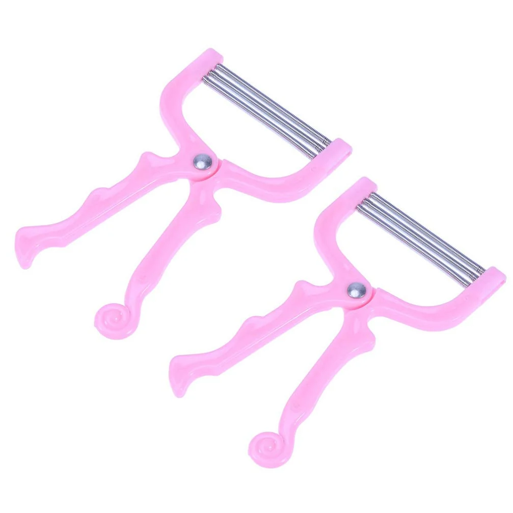 Outstanding Face Hair Threader 2Pcs Portable Facial Hair Removal Threading Epilator for Women Pink Spring Device Functional