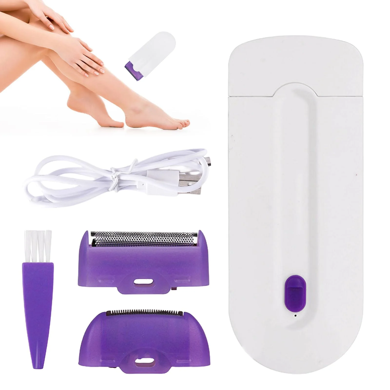 First-Class KAILIYA Focusing Silky Smooth Hair Removal Portable Painless Epilator Smooth Touch Hair Remove Applicable to Any Part of Women Men's Body 1 PCS Quality