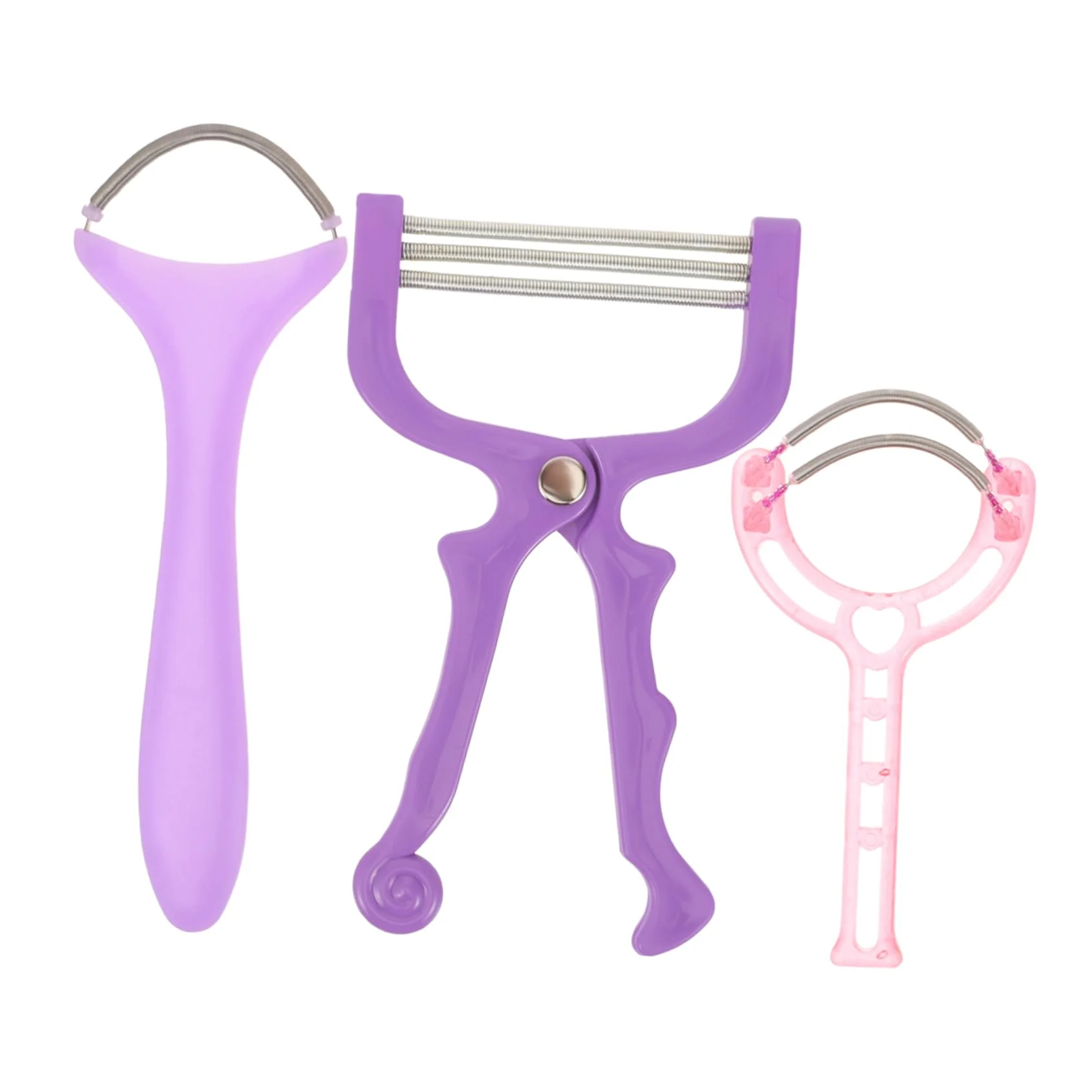 Innovative PartyKindom Portable Facial Hair Remover Epilator for Women Manual Spring Hair Removal Tool Random Color Easy to Use Natural