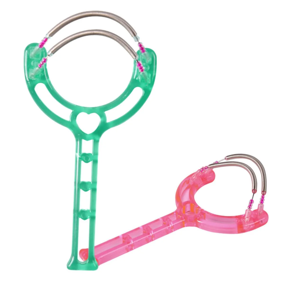 Relaxed OHPHCALL Spring Hair Removal Tool Dual Spring Facial Hair Remover Handheld Threading Beauty Epilator Skin Epilator Random Color High-Grade