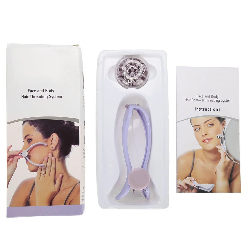Comfortable Socobeta Hair Epilator Threading Epilator Cotton Hair Remover Tool for Neck Hair Removal with 10 Cotton Lines Blister Package Casual