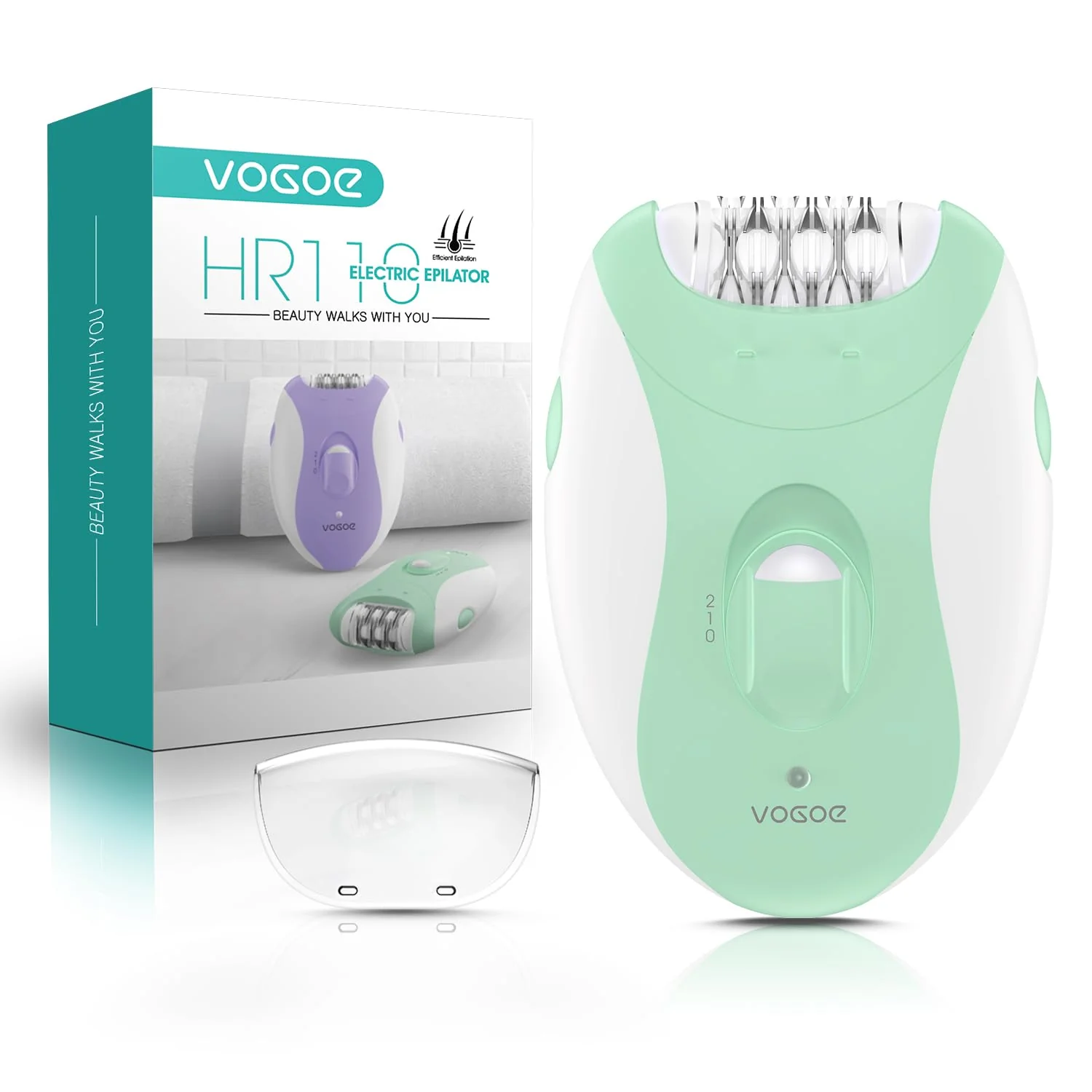 Luxury Epilators Hair Removal for Women with 21 Tweezers LED Light 2 Speeds Cordless Facial Hair Removal for Women Electric Hair Removal Epilators Solid