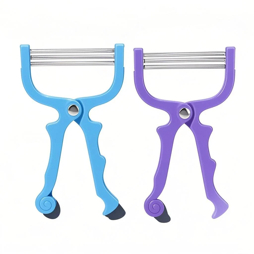 Next-Generation ZJchao 2pcs Spring Hair Remover Stainless Steel Face Epilator Spring Threading for Women Face Chin Hair Upper Lip Hair Mustache Contemporary