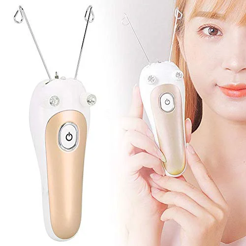 Top-Quality Electric Hair Remover Ladies Beauty Epilator Trimmer Cotton Threading Hair Shaver Faces Delicate Device Depilation for Body Pull Hair Removal Smooth