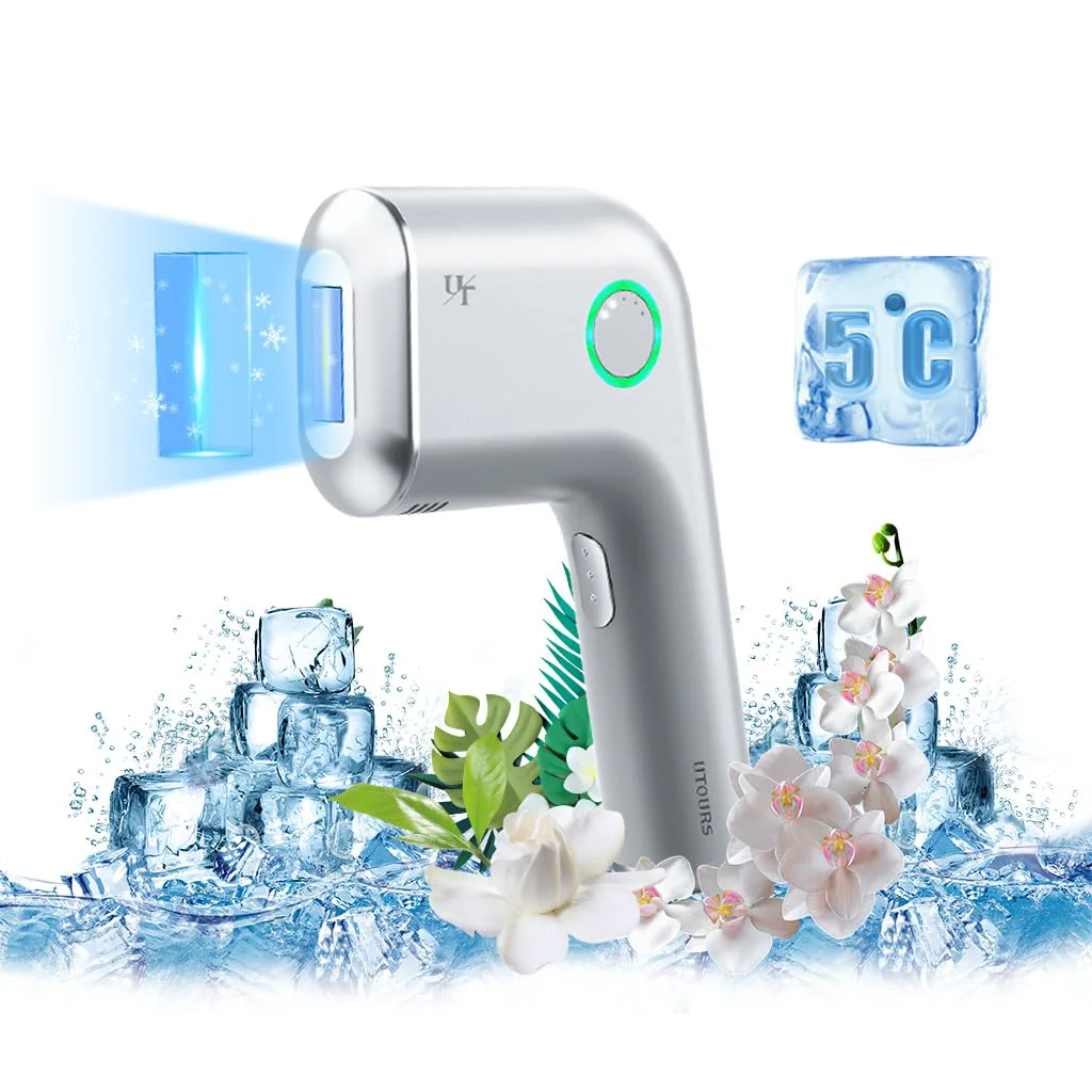 Powerful at-Home Hair Removal for Women and Men DOPI Painless Hair Removal Device with Sapphire Cooling Safe and Long-Lasting for Reducing in Hair Growth High-Quality