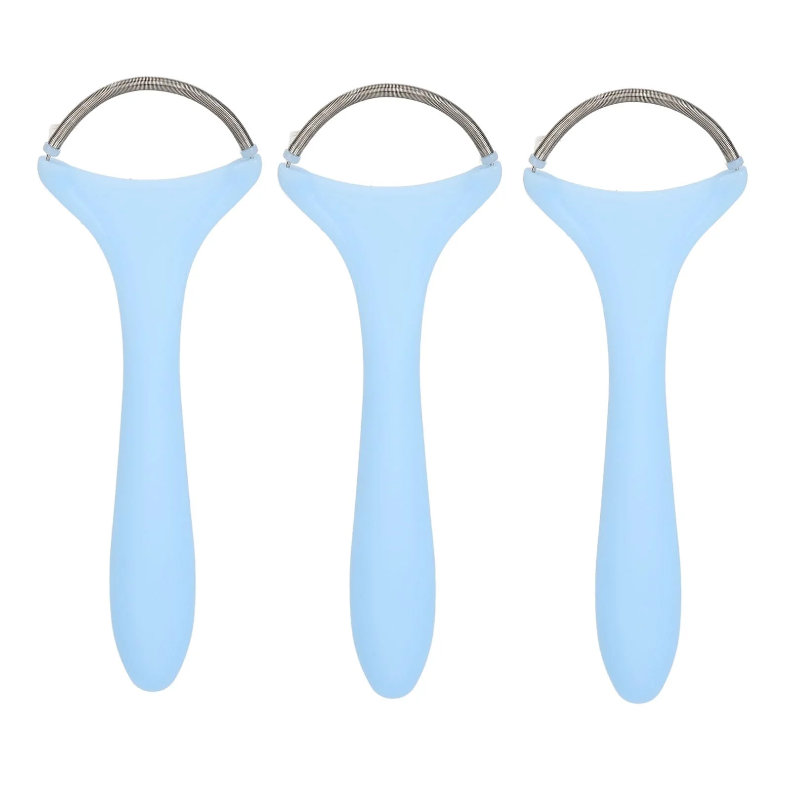 Specialty Threading Epilator 3pcs Spring Hair Remover for Women Long Handle Stainless Steel Gentle Spring Threading Epilator Coil for Chin Cheek Mustache Upper Innovative