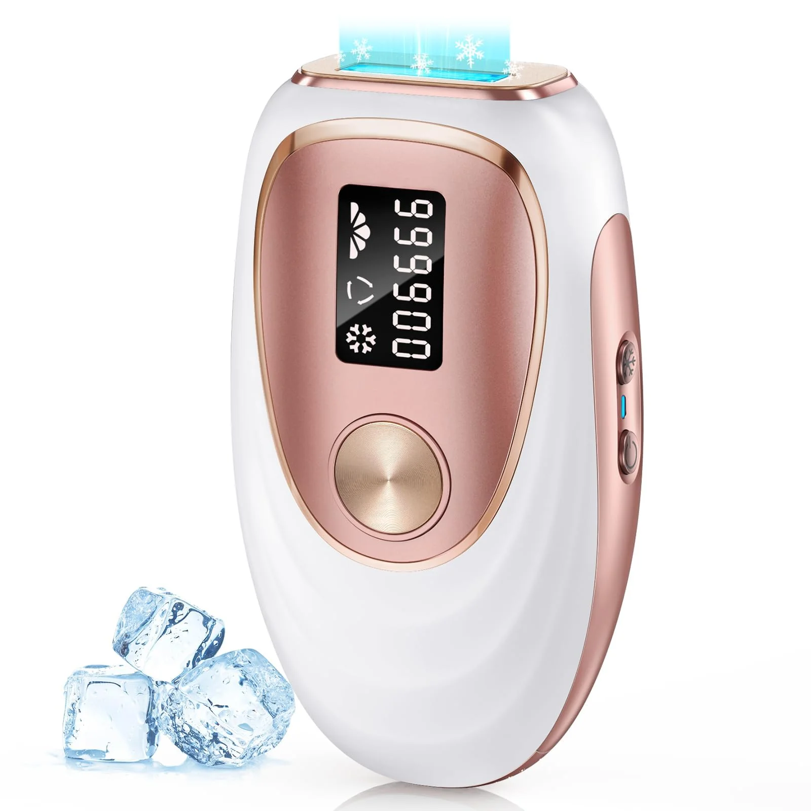 Exceptional IPL Laser Hair Removal Device for Women Men - Home 45°F Ice-Cooling Contact for Painless Long-Lasting Results 86 Hair Reduction in 3 Weeks Genuine