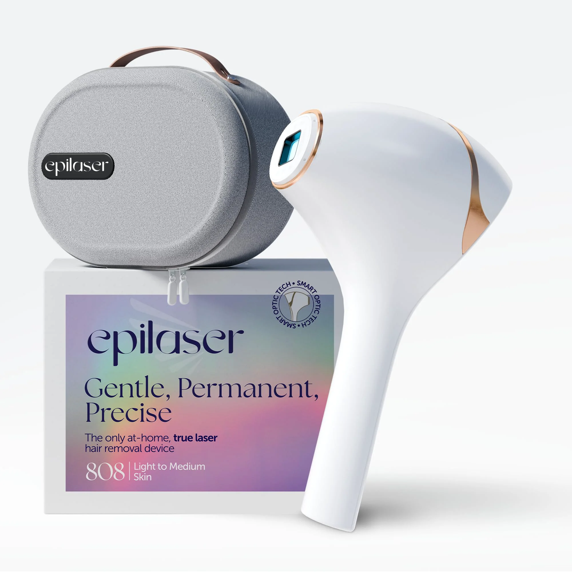 Original Epilaser At-Home True Laser Hair Removal Device for Light Skin Safe Intelligent Painless and Permanent Hair Removal for Face Body Bikini Line Environmentally Friendly