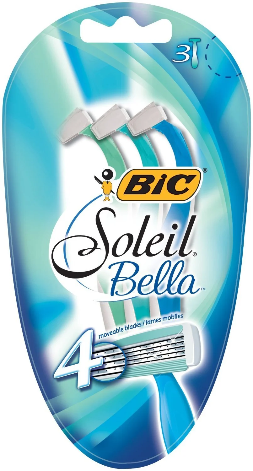 Trusted BIC Soleil Bella Lady Razors Pack of 3 Pieces Stylish