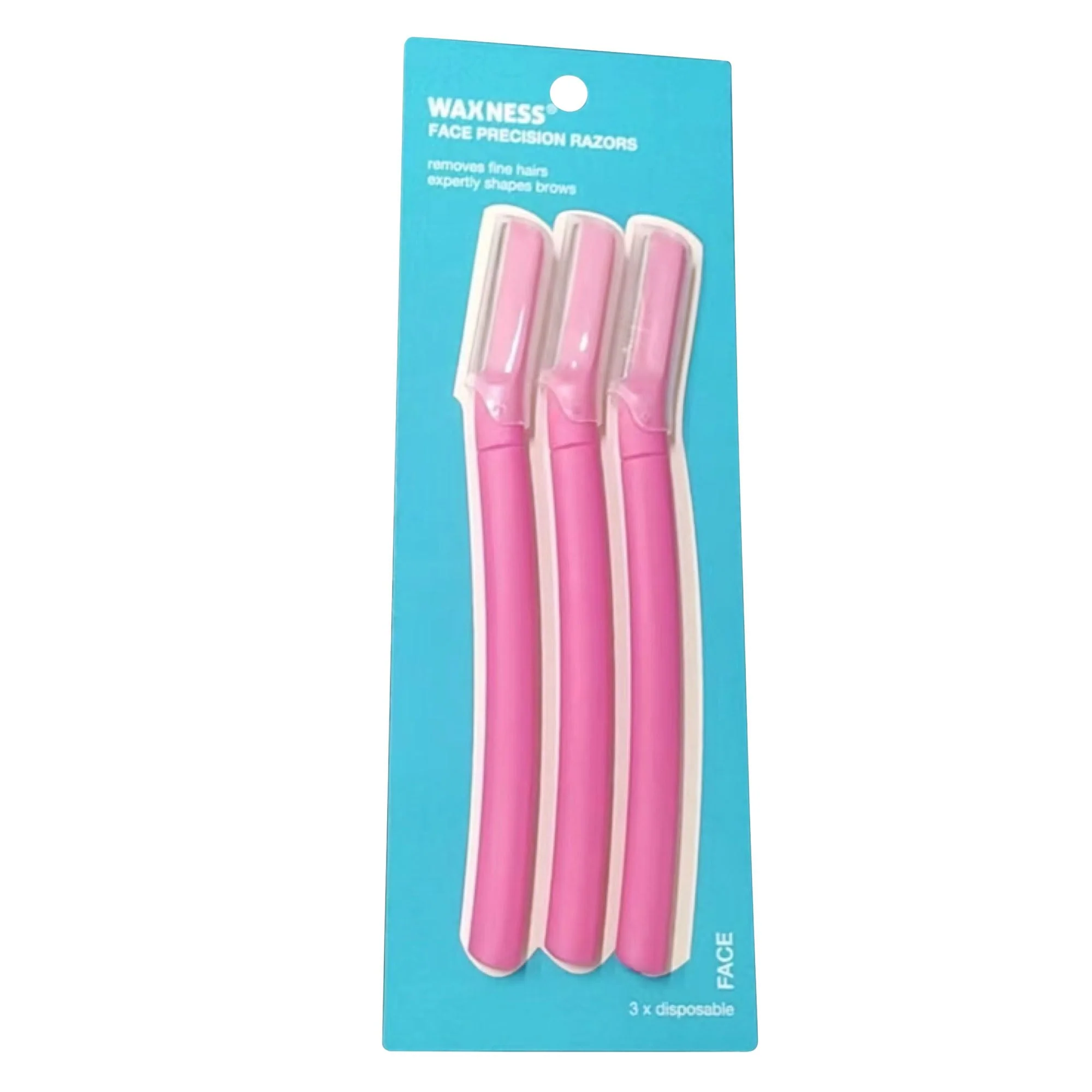 Easy-to-Use Waxness Face Precision Razors with Micro-Guards 3 Pack Clean