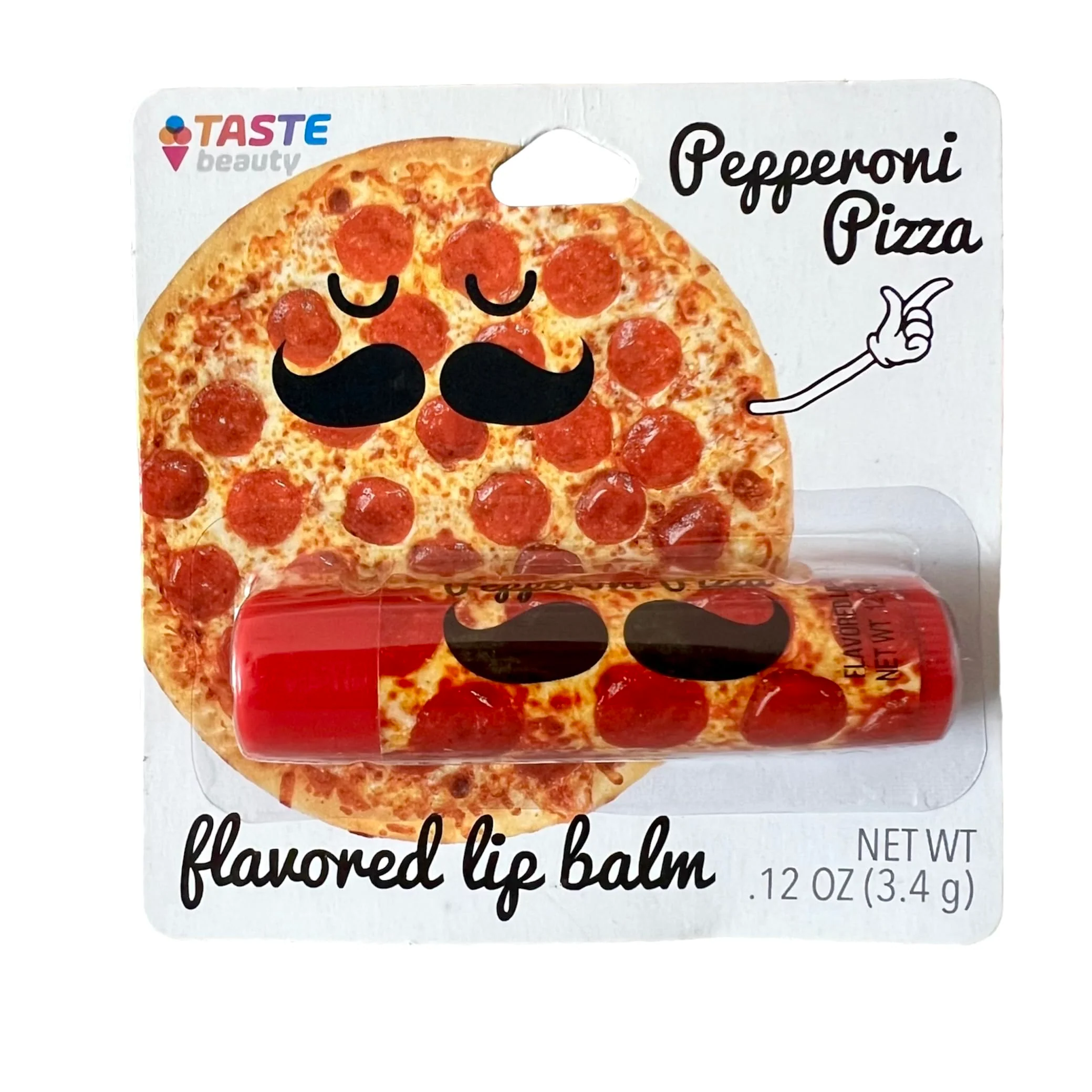 Trendy Taste Beauty Flavored Lip Balm - Pepperoni Pizza Flavored Lip Balm Secure