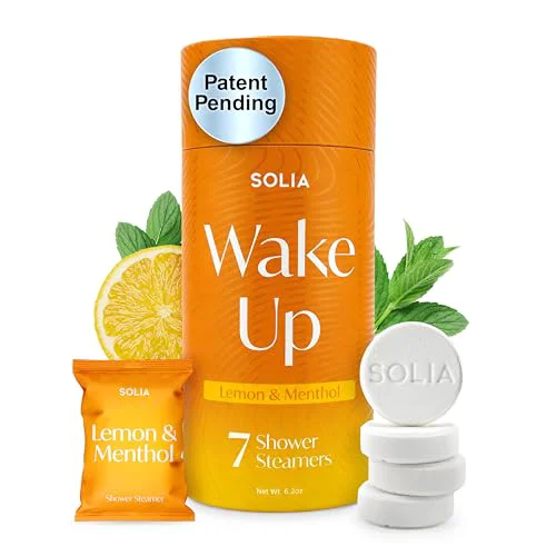High-Quality Menthol and Lemon Shower Steamers Patented Vapor Shower Tablets Aromatherapy Bath Bombs for Women Spa Relaxing Gifts for Women and Men Relaxation Excellent