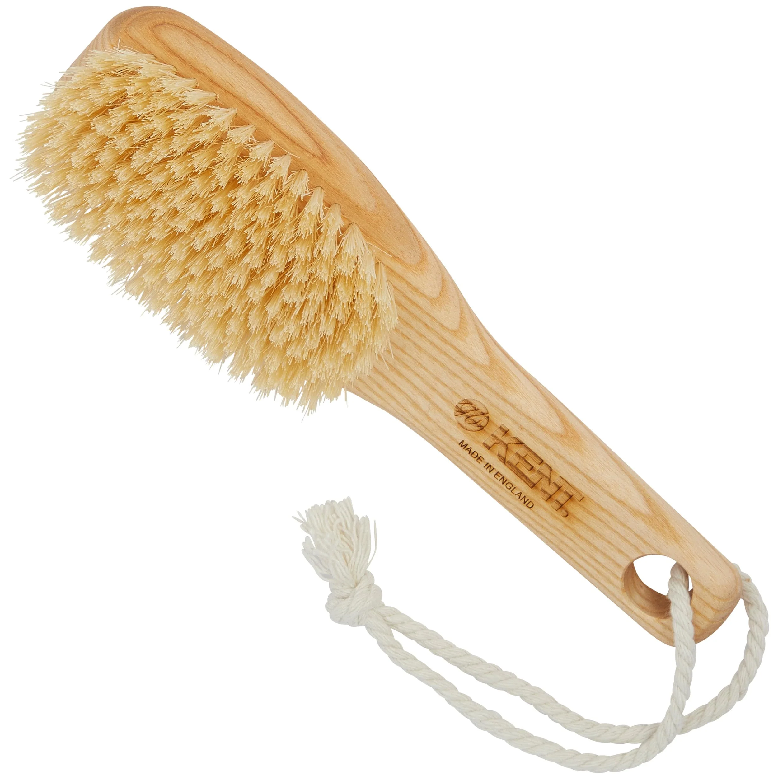 Flexible KENT FD6 9 Beechwood Wood Short Handle Shower Bath Body Brush. for Sk Fine Crafted
