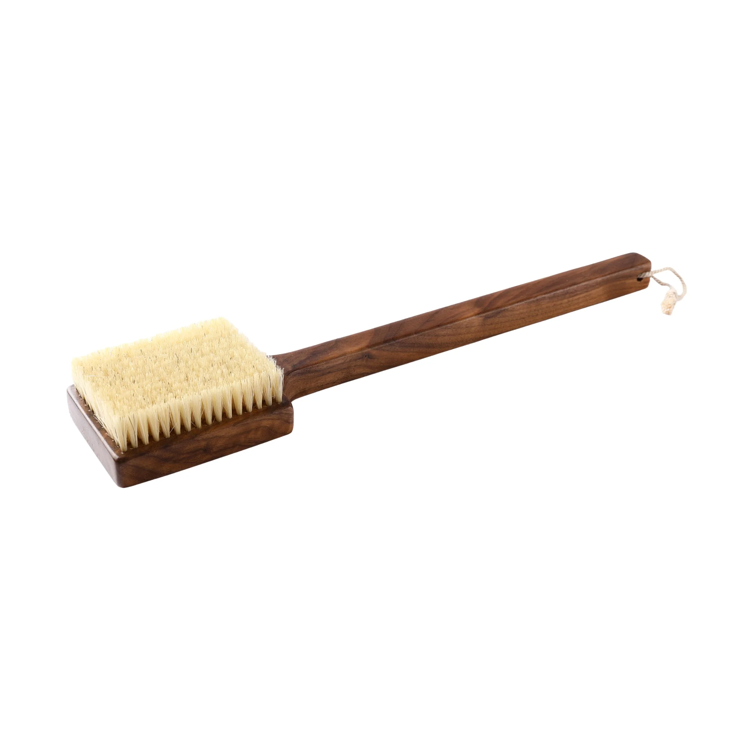 Eco-Friendly KOSMU Luxury Natural Walnut Wood Boar Bristle Body Brush - Exfoliating Detoxifying for All Skin Type - Sweeps Away Dead Skin Cells for Luminous Unique