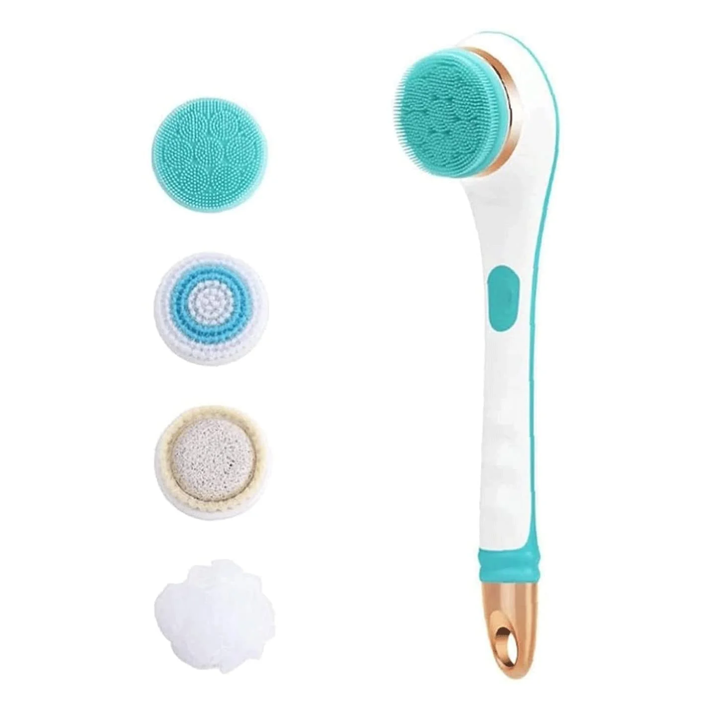 Reliable Sxdthy Shower Brush for Body Electric Shower Brush Rechargeable Rotating Long Handle Back Scrubber Suitable for Wet or Dry Brushing Color Blue Durable