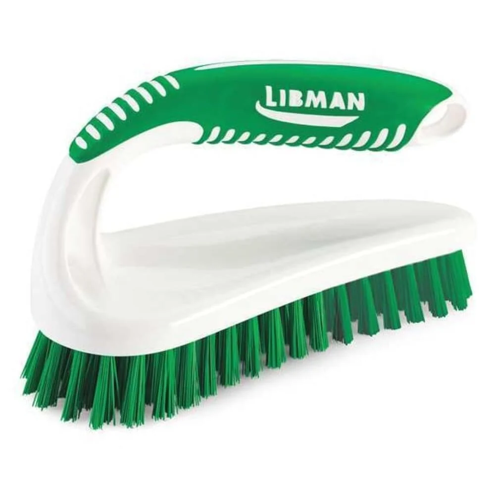 Fine 2 1 2 in W Scrub Brush Stiff 5 1 2 in L Handle 7 in L Brush Green Polypropylene Santoprene - 1 Each Organic