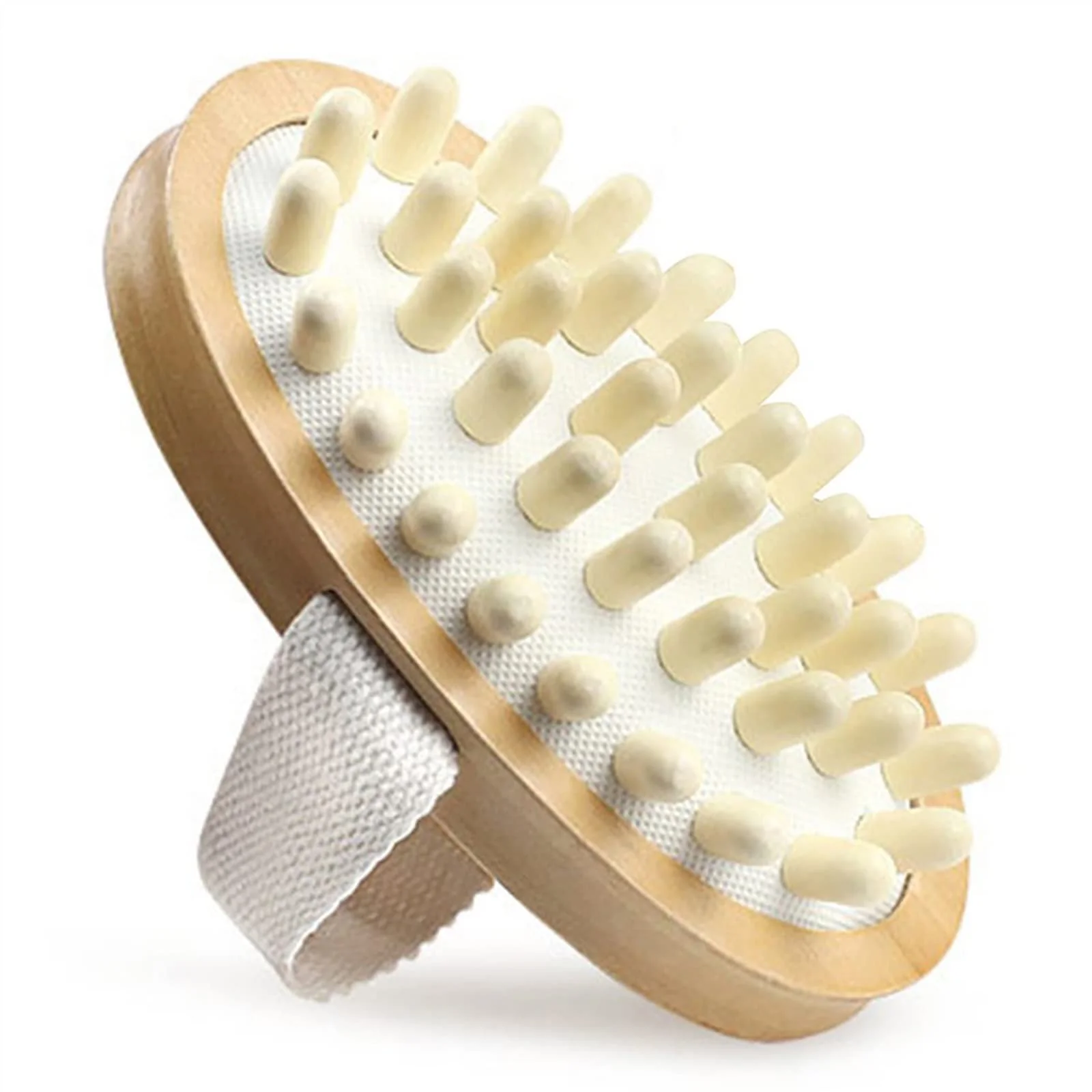 Artisan MOBYAT Body Anti Cellulite Brush Soothing Wooden Essential Oil Spa Air Cushion Massage Hair Comb Scalp Massage Brush Dead Skin Remover 1Pcs User-Friendly