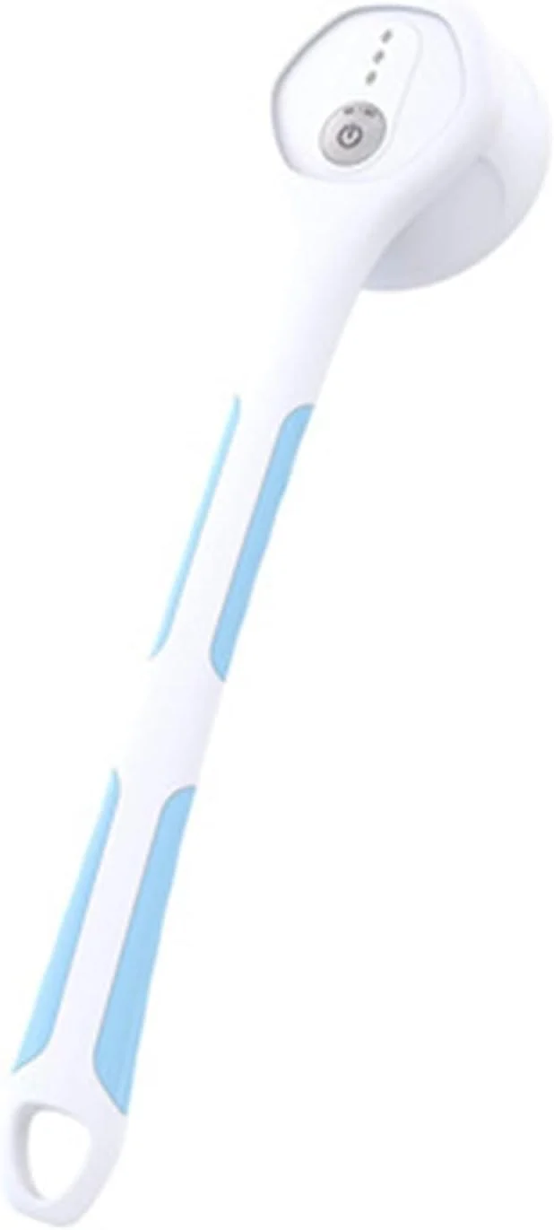 Comfortable MISTPURE Body Brush Electric Bath Shower Brush Automatic Bath Cleaning Massage Body Brush Remove Exfoliating Scrub Long Handle Blue Premium