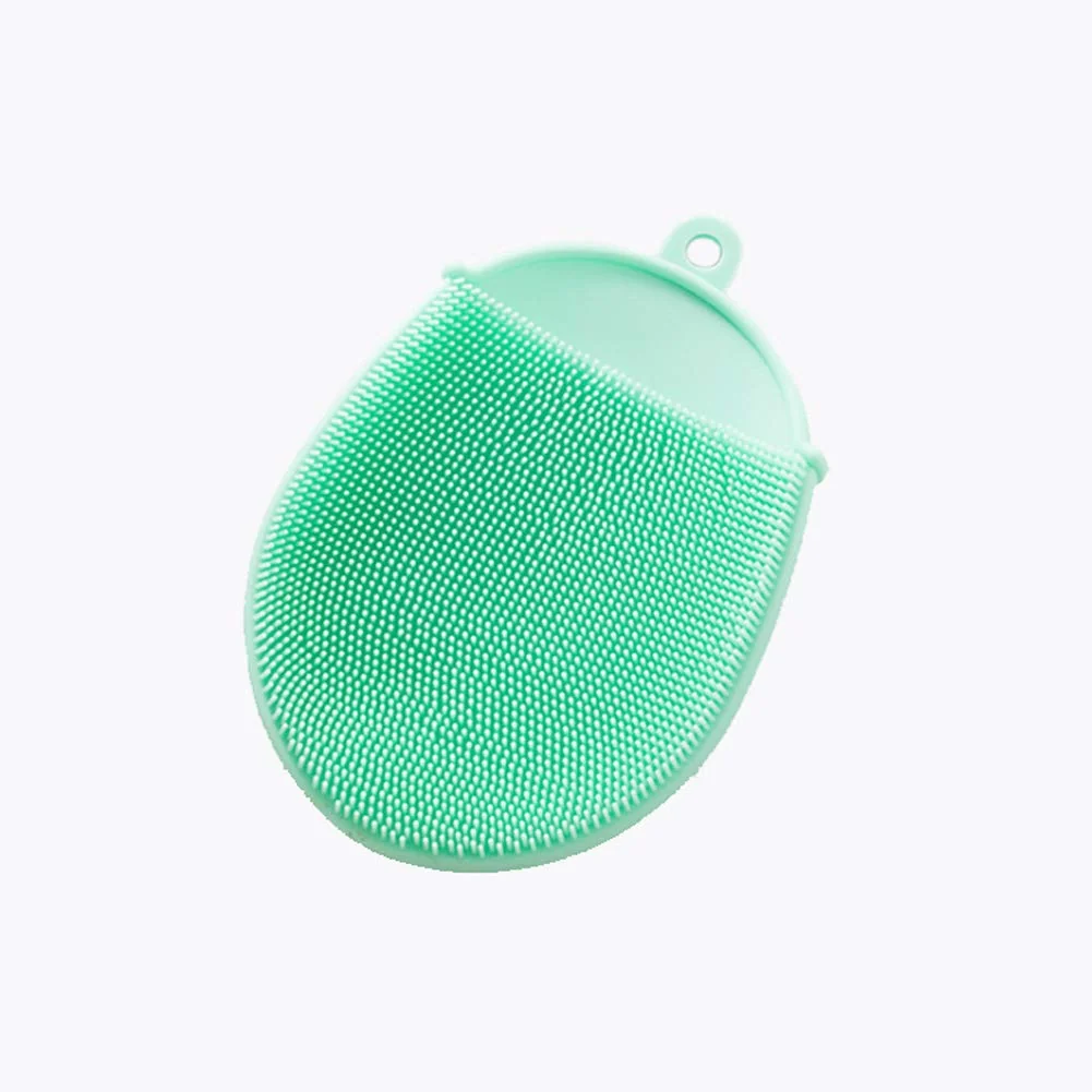 Convenient MIPPER Soft Silicone Bath Shower Brush Back Scrubber Rub Brush Shower Glove for Body Cleaning Exfoliating Massage Green Prestigious