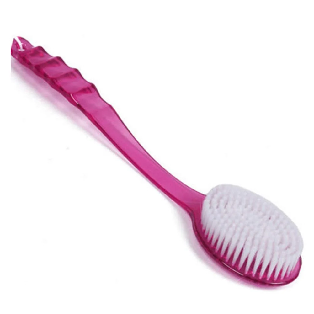 Secure Mosichi Body Brush Back Scrubber Long Handle Bath Shower Brush Massager Skin Cleaning Tool Rose Red Classic