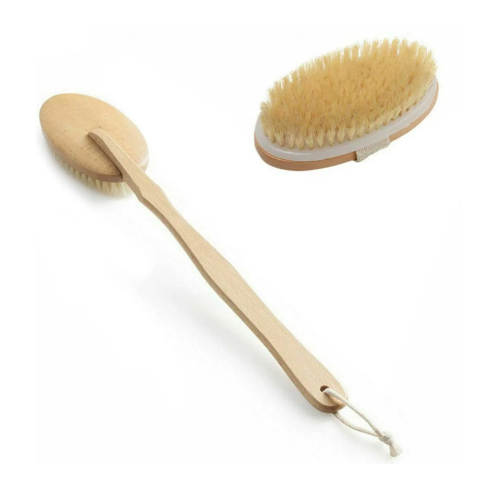 Responsible MOOKEENONE 1 Pack x Body Brush Eco-Friendly Wooden Long-Handled Bath Shower Body Back Dry Skin Cleaning Tool Spa Scrubber Brush Elegant