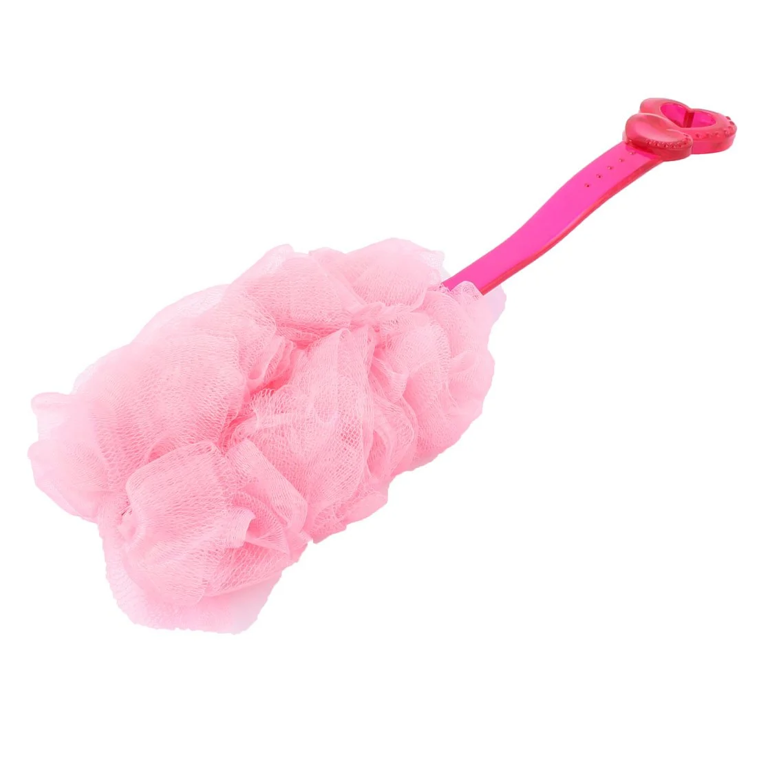 Breathable Ruilogod Plastic Handle Nylon Mesh Back Scrubber Bathing Shower Brush Pink Fuchsia id b0f d74 924 61d 24d Reusable