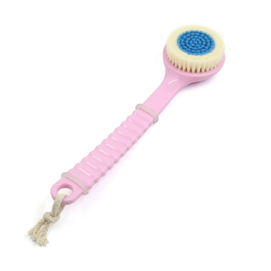 Fine Ruilogod Pink Blue Soft Bristle Good Performance Handle Body Brush Shower Scrubber 12.2inch id 1d2 af5 055 7d0 79e Secure