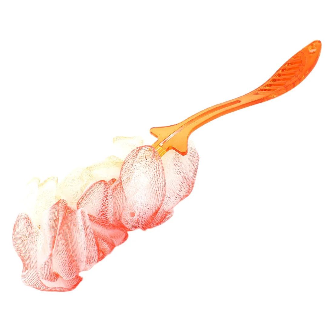 Healthy Ruilogod Hang Hole Handle Shower Brush Mesh Nylon Back Scrubber Pouf Orange Red id d14 50f 097 251 4be Optimized