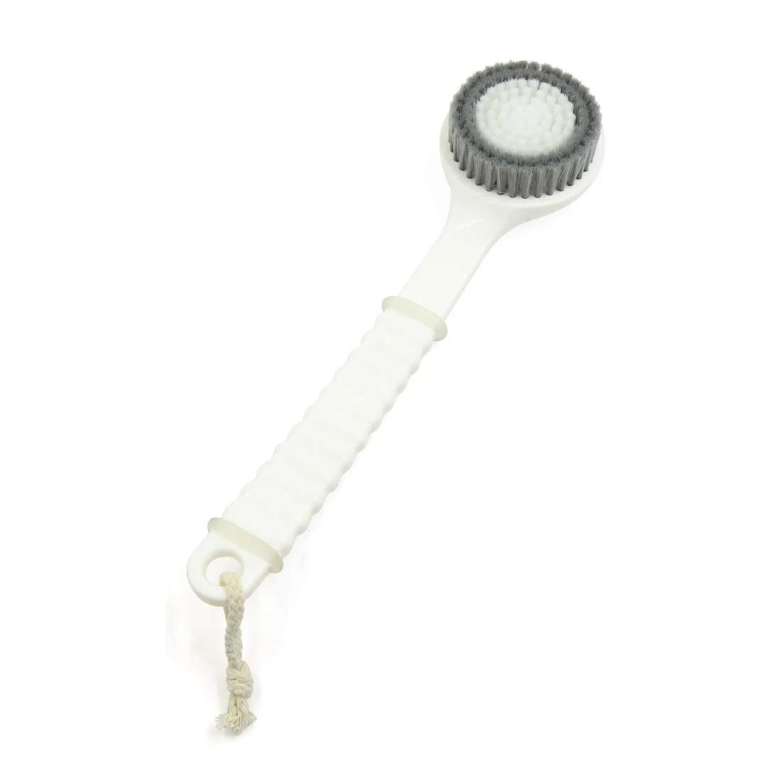 Reusable Ruilogod White Gray Soft Bristle Good Performance Handle Body Brush Shower Scrubber 12.2inch id ab8 1e9 3ca 574 542 Green