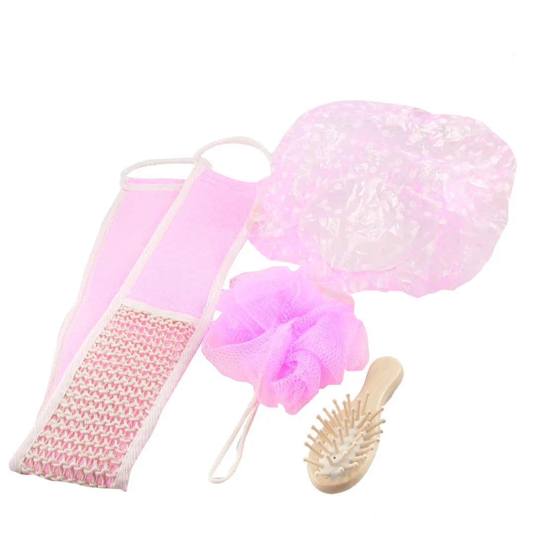 Optimized Ruilogod Pink White Bath Shower Massage Towels Hair Brush 4 in 1 Bathing Tool id 383 62e 8fa 864 b0a Selected