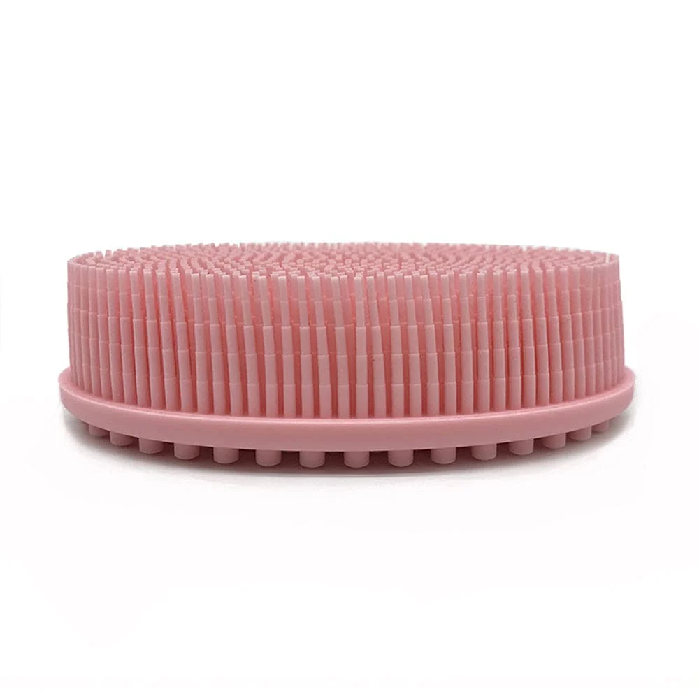 Reusable Silicone Body Brush Blue Pink Purple Green Exfoliating Body Brush Double Sides Shower Bath Brush SPA Massage Skin Care Tool Pore Cleaning Pad Durable