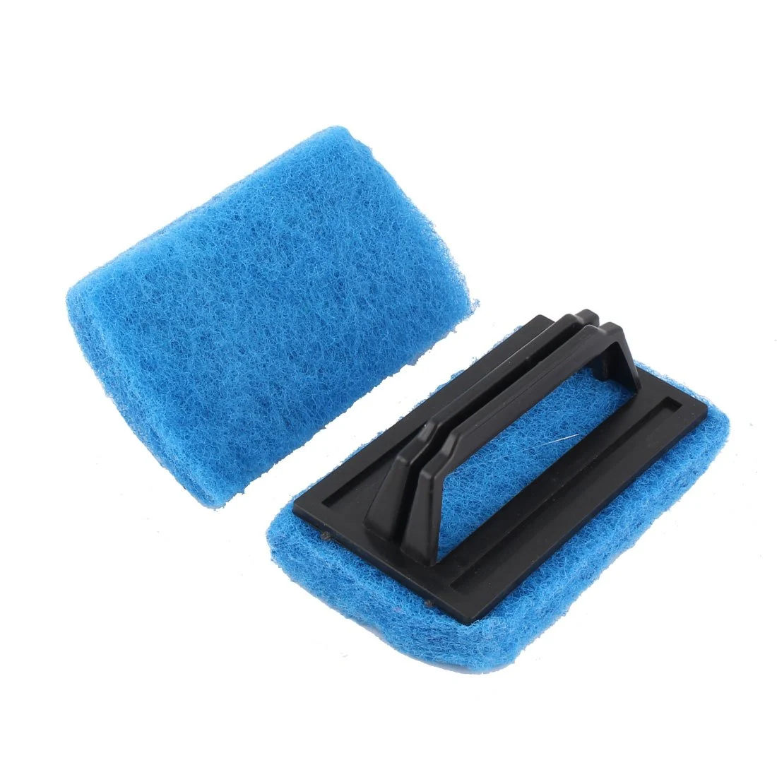 High-Performance Ruilogod Plastic Handle Sponge Home Bathroom Bathtub Cleaning Brush 2 Pcs Blue id a61 490 591 43a b39 Refined