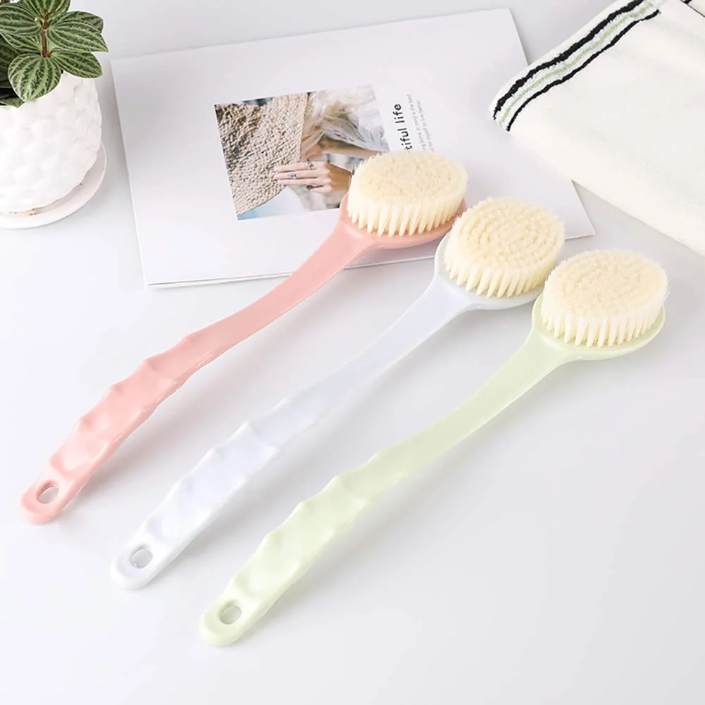 Responsible shlutesoy Bath Long Handle Bath Shower Brush Exfoliating Scrubber for Home Bathroom Green Verified