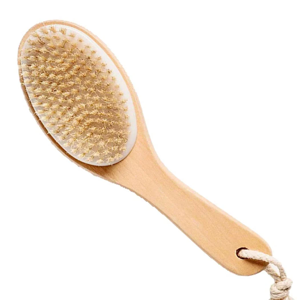 Superior ShengXia Gentle Massager Deep Cleaning Shower Brush Exfoliating Dry Skin-Natural Soft and Stiff Massage Bristles-Exfoliation Massage Scrub Brush-for Professional