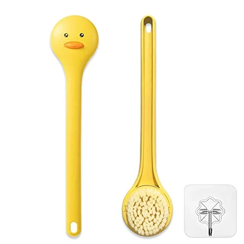 High-Grade Tuklye Bath Brush Softer bristles Long Handle Suitable for Children Aged 3-12 Cleaning Sweat Stains and Beauty Bath Wet or Dry Brush Bath Brush Genuine
