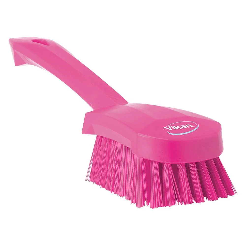 Secure Scrub Brush Polyester Short Handle Sustainable