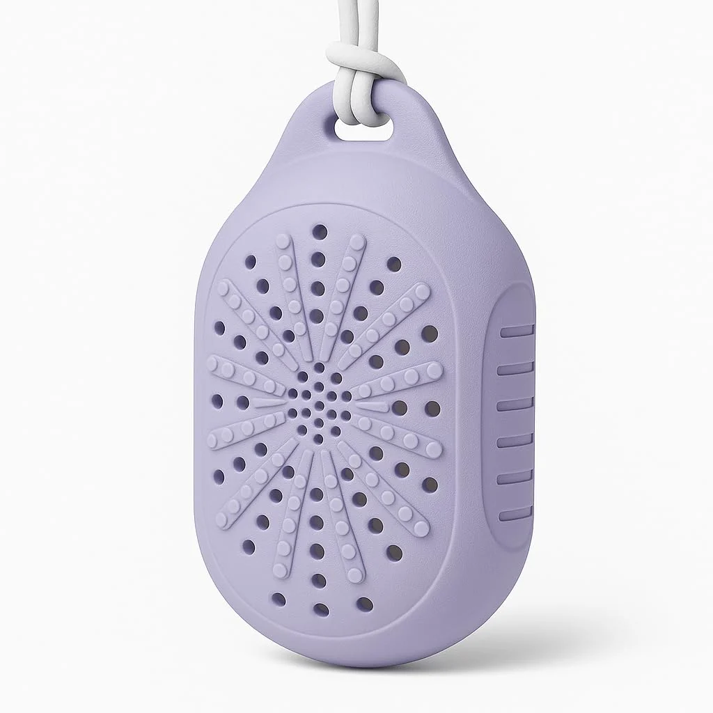 Selected Dual-Sided Silicone Bar Soap Scrubber with Sponge - Exfoliating Soap Holder Pouch with Gentle Deep-Clean Textures Quick-Dry Soap Saver for Shower Breathable