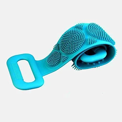 Refined zxb-shop Exfoliating Towel for the Body 1 Piece Extended Washer Skin Clean Shower Brushes Bath Towel Silicone Brush Rub Back Mud Exfoliating Premium