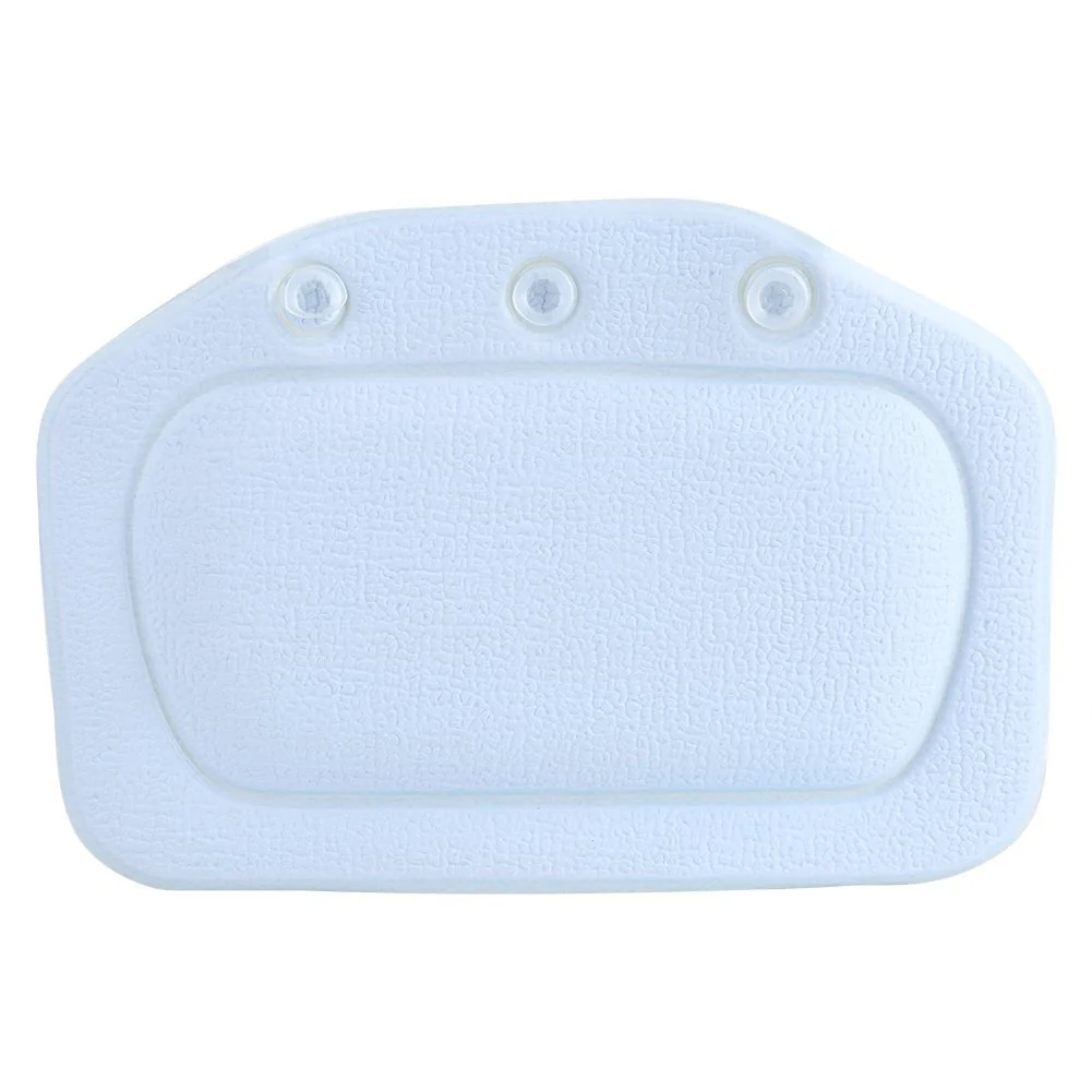 Verified Bath Pillow and Spa Pillow Anti-Slip Tub Headrest Neck Back Cushion Ergonomic Spa Back Support Blue Official