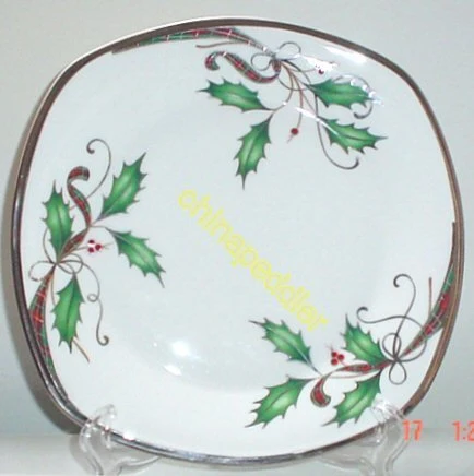 Outstanding LENOX HOLIDAY NOUVEAU WHITE PLATINUM SQUARE ACCENT PLATE NEW Fashionable