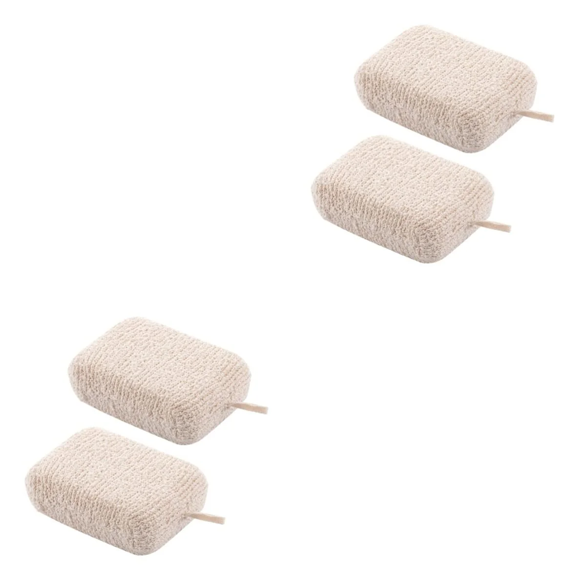 Next-Generation 4 Pcs Moisturize The Bath Loufa Puff Scrubber Exfoliating Loofah Sponge Kids Bath Shower Pouf Balls Exfoliating Sponge Shower Loofah Sponge Child Organic