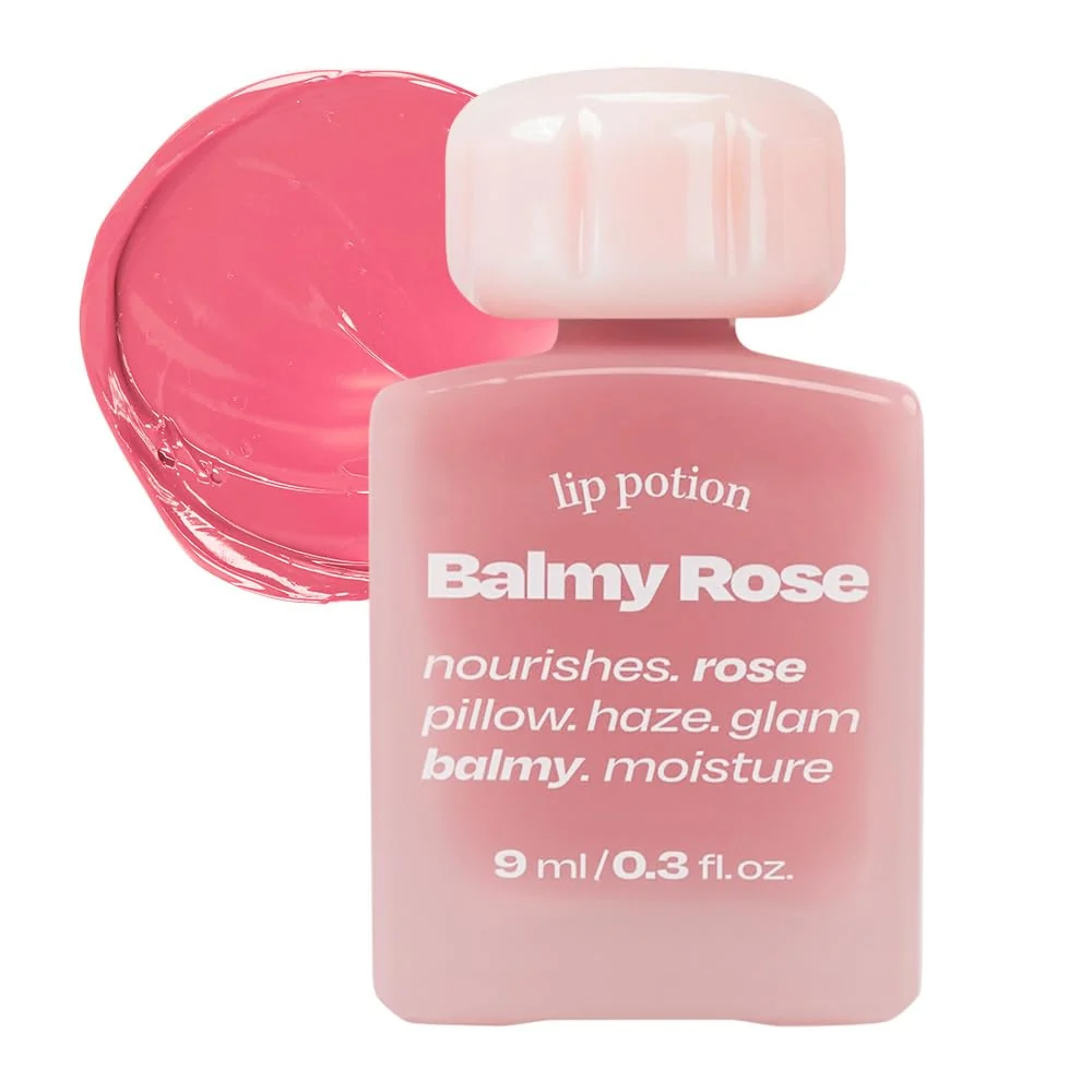 Elite stereo Lip Potion Balmy Rose - Creamy Hydrating Rosy Lip Tint with a Subtle Glow - 0.3 Oz No.2 Blush Pink Durable