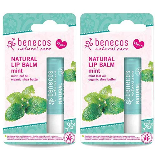 Minimalist Benecos Mint Lip Balm 2 Pack Modern