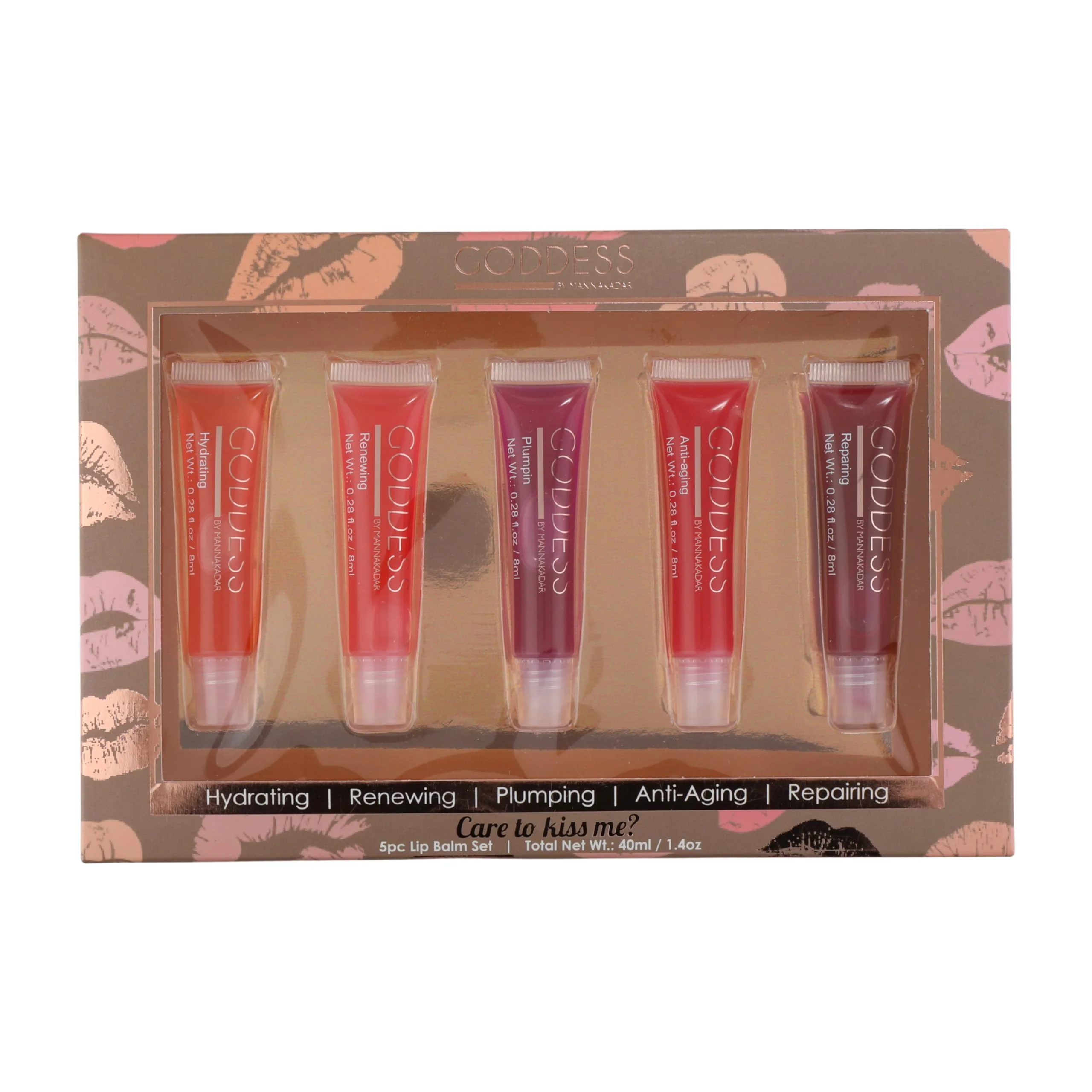Eco-Friendly Manna Kadar Care to Kiss me Lip Balm Set 1.44 fl oz Enhanced