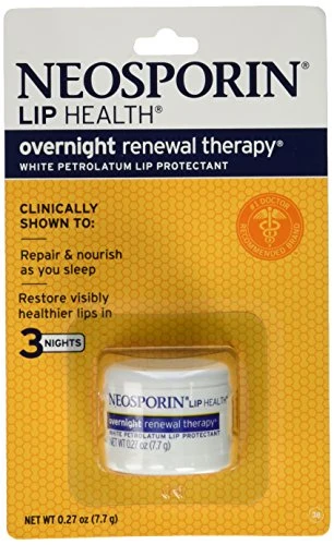 Luxury Neosporin Overnight Lip Health Renewal Therapy 0.27 Ounce Jar 8ml pack of 4 Elegant