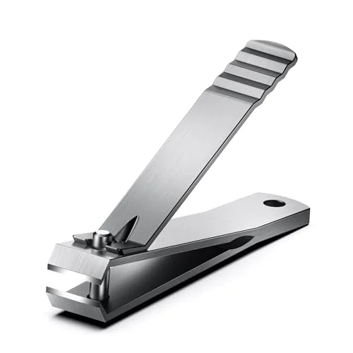 Genuine Heavy Duty Straight Blade Nail Clippers for Thick Toenails Professional Stainless Steel Fingernail Toenail Clippers Trimmers - Thick Wide Jaw Toe Contemporary