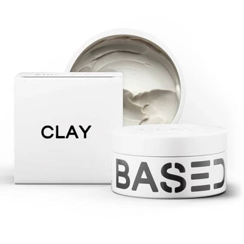 Selected BASED Hair Clay for Men Premium Hair Clay with Strong Hold Texturizing Finish Low Shine Hair Styling for Medium Thick Straight or Wavy Hair Dependable