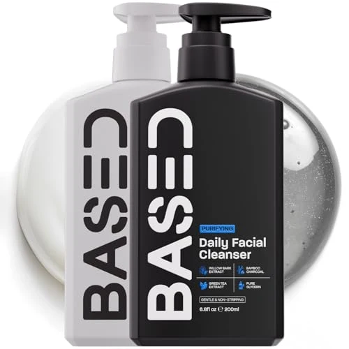 Modern BASED Daily Skincare Duo Purifying Face Wash Restoring Moisturizer Built For All Skin Types High-Performance Ingredients Hormone Safe - No Unique